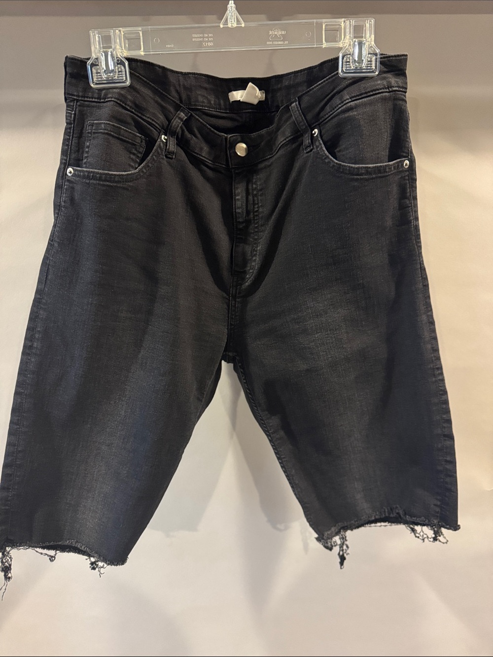 Women’s Black Denim Cutoff Jorts